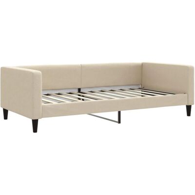 vidaXL Creme Stoff Couchbett - Schlafsofa vidaXL Creme Stoff Couchbett - Schlafsofa