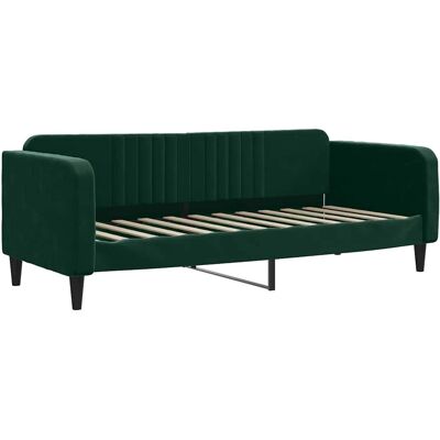 vidaXL Samt Dunkelgrünes Schlafsofa - Couchbett vidaXL Samt Dunkelgrünes Schlafsofa - Couchbett