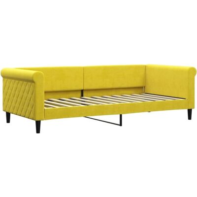 Maisonchic Fluwelen Gele Sofa Bed - Slaapbank Maisonchic Fluwelen Gele Sofa Bed - Slaapbank