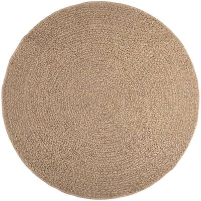 vidaXL Rund jute-udseende tæppe 160 cm - Indendørs og udendørs vidaXL Rund jute-udseende tæppe 160 cm - Indendørs og udendørs