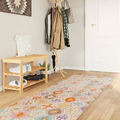 vidaXL Tæppe Flerfarvet 80x300 cm - Tæppe vidaXL Tæppe Flerfarvet 80x300 cm - Tæppe