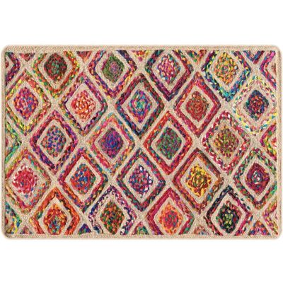 vidaXL Flerfarvet 160x230 cm Vaskbar Tæppe - Anti-slip Gulvmatte vidaXL Flerfarvet 160x230 cm Vaskbar Tæppe - Anti-slip Gulvmatte