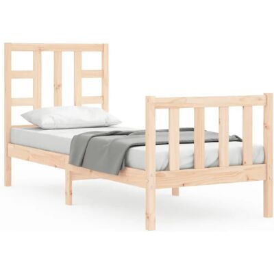 vidaXL Bettgestell Klein Braun 75x190cm - Bettgestell vidaXL Bettgestell Klein Braun 75x190cm - Bettgestell