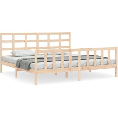 vidaXL Bettgestell Braun 160x200cm - Bettgestell vidaXL Bettgestell Braun 160x200cm - Bettgestell
