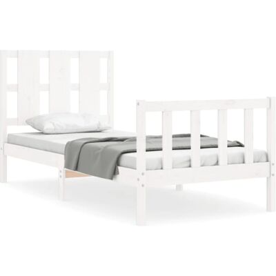 vidaXL 3192237 Sängkarm - Massiivinen mäntylauta, Valkoinen, King Size vidaXL 3192237 Sängkarm - Massiivinen mäntylauta, Valkoinen, King Size