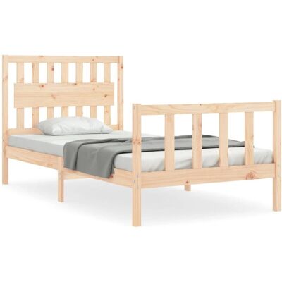 vidaXL 3192416 Bedframe - Massief Hout, 100x200 cm vidaXL 3192416 Bedframe - Massief Hout, 100x200 cm