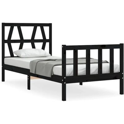 vidaXL Musta 75x190cm Sängirunko ja Headboard - Sängtyp vidaXL Musta 75x190cm Sängirunko ja Headboard - Sängtyp