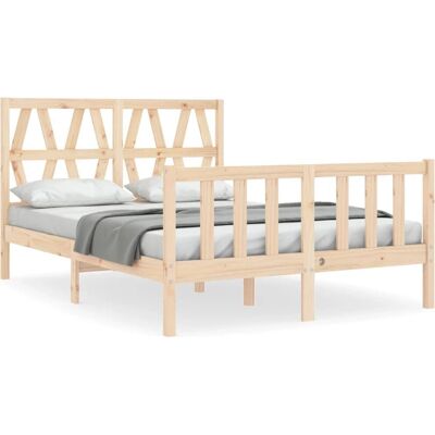 vidaXL Sänkykehys 135x190 cm - Puualusta sängyn päällä vidaXL Sänkykehys 135x190 cm - Puualusta sängyn päällä