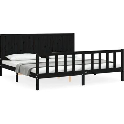 vidaXL Sängirunko Musta 200x200 cm - Sängityyppi vidaXL Sängirunko Musta 200x200 cm - Sängityyppi