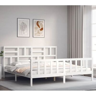 Maisonchic Bettgestell Weiß 6FT Super King Holz Maisonchic Bettgestell Weiß 6FT Super King Holz