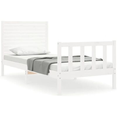 vidaXL 3193202 Bettgestell Weiß - Bettgestell für 120x200 cm Matratze vidaXL 3193202 Bettgestell Weiß - Bettgestell für 120x200 cm Matratze