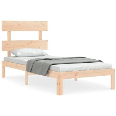 vidaXL Bettgestell 90x200cm mit Kopfteil - Bettgestell vidaXL Bettgestell 90x200cm mit Kopfteil - Bettgestell