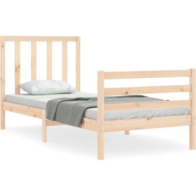 vidaXL 3193776 Bettgestell - Rustikale Unterstützung für 90x200 cm Matratze vidaXL 3193776 Bettgestell - Rustikale Unterstützung für 90x200 cm Matratze