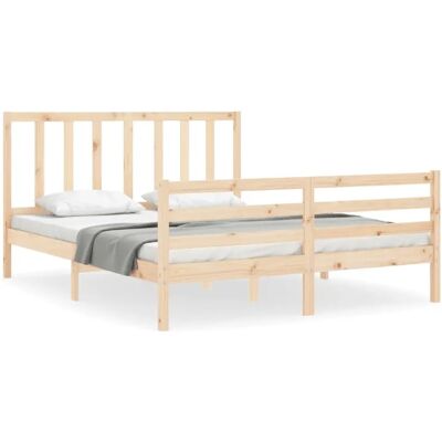 vidaXL Bettgestell Braun - 200x200 cm - Bettgestell vidaXL Bettgestell Braun - 200x200 cm - Bettgestell
