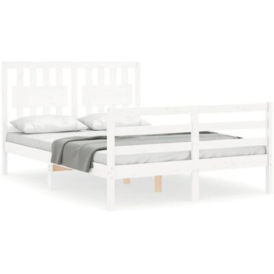 vidaXL Bettgestell Weiß King Size - Bett Typ vidaXL Bettgestell Weiß King Size - Bett Typ