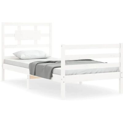 vidaXL Sengestel Hvid 90x190 cm - Sengestel vidaXL Sengestel Hvid 90x190 cm - Sengestel