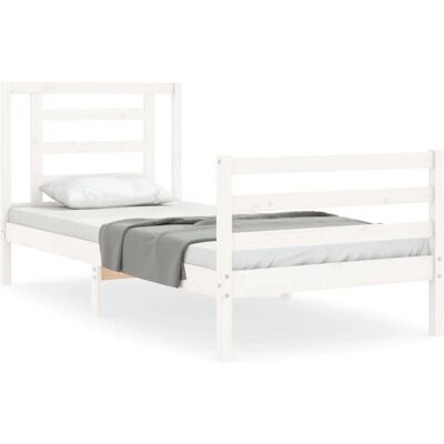 vidaXL Sengestel Hvid 90x190cm - Sengestel vidaXL Sengestel Hvid 90x190cm - Sengestel