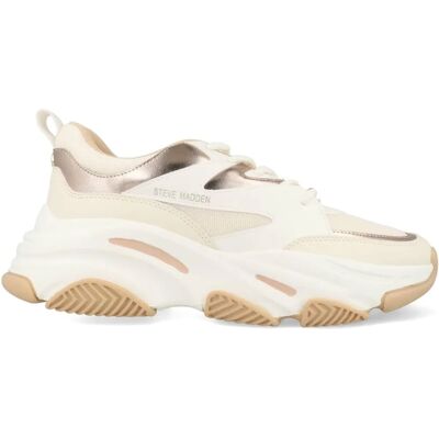 Steve Madden - Possession-E Beige Sneakers - Casual Style Steve Madden - Possession-E Beige Sneakers - Casual Style