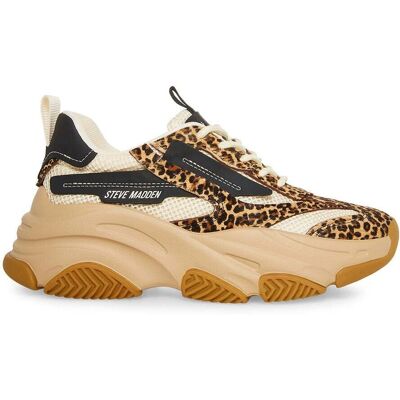Steve Madden PossessionL-E Leoparden Beige Mesh Turnschuhe - Sneaker Steve Madden PossessionL-E Leoparden Beige Mesh Turnschuhe - Sneaker