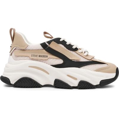 Steve Madden Possession-E Beige Sneakers - Schoenen Steve Madden Possession-E Beige Sneakers - Schoenen