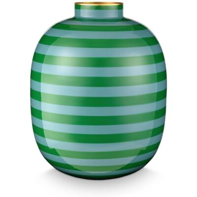 Groene Metaal Vaas Pip Studio - Vaas Groene Metaal Vaas Pip Studio - Vaas
