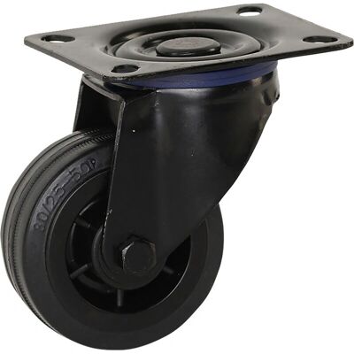 Meso - 80mm rubber zwenkwiel - 60kg - Zwenkwiel Meso - 80mm rubber zwenkwiel - 60kg - Zwenkwiel