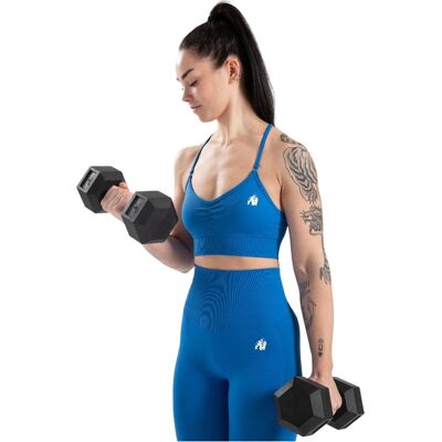 Gorilla Wear Olivia Seamless Blue Sports Bra - Sports Bra Gorilla Wear Olivia Seamless Blue Sports Bra - Sports Bra