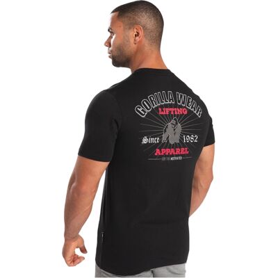 Gorilla Wear Oregon Organic Cotton Black Unisex T-Shirt Gorilla Wear Oregon Organic Cotton Black Unisex T-Shirt