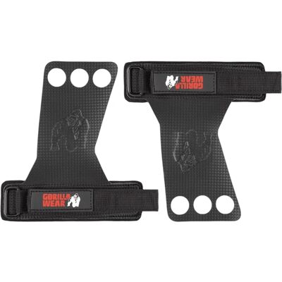 Gorilla Wear 3-Hole Carbon Lifting Grips - Durable, Lightweight & Comfortable Gorilla Wear 3-Hole Carbon Lifting Grips - Durable, Lightweight & Comfortable