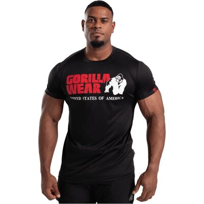Gorilla Wear Unisex Fitness T-Shirt - Recycled Material - Black Gorilla Wear Unisex Fitness T-Shirt - Recycled Material - Black