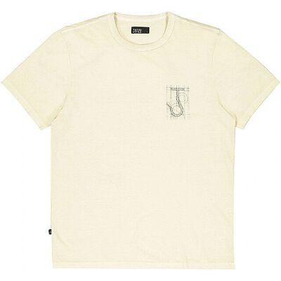 Butcher Of Blue M2512006 Klassisches Beiges Graues T-Shirt Butcher Of Blue M2512006 Klassisches Beiges Graues T-Shirt