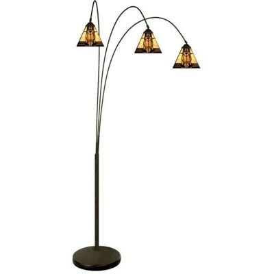 LumiLamp - Tiffany - Beige - 200 cm - Stojací lampa LumiLamp - Tiffany - Beige - 200 cm - Stojací lampa