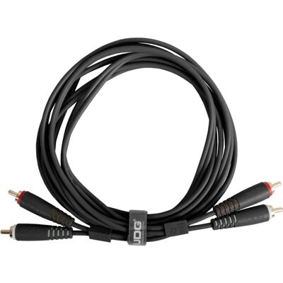 UDG U97001BL Ultimate Audio Cable RCA-RCA Black 1.5m - Audio cable for DJs UDG U97001BL Ultimate Audio Cable RCA-RCA Black 1.5m - Audio cable for DJs