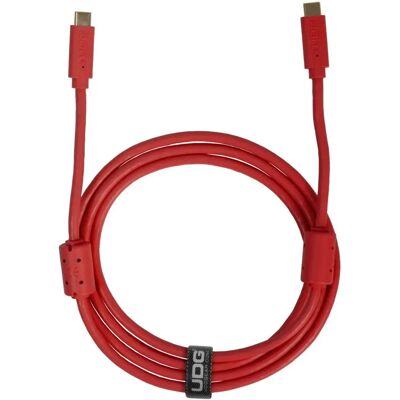 UDG U99001RD USB-C to USB-C 1.5m Red Cable - DJ Accessory UDG U99001RD USB-C to USB-C 1.5m Red Cable - DJ Accessory