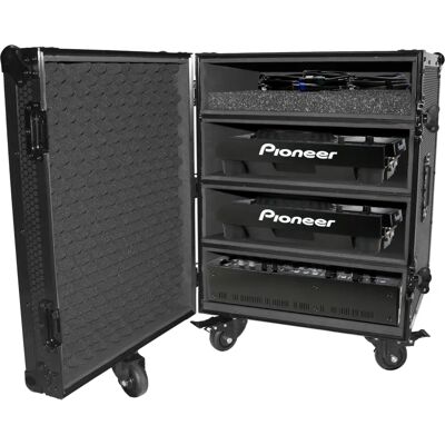 Flightcase UDG Ultimate 4 CDJ / Mixer - Noir Plus - Flightcase Flightcase UDG Ultimate 4 CDJ / Mixer - Noir Plus - Flightcase