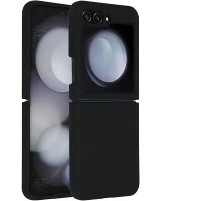 Accezz - Galaxy Z Flip 5 - Noir - Liquid Silicone - Coque de téléphone - Publicité Accezz - Galaxy Z Flip 5 - Noir - Liquid Silicone - Coque de téléphone - Publicité