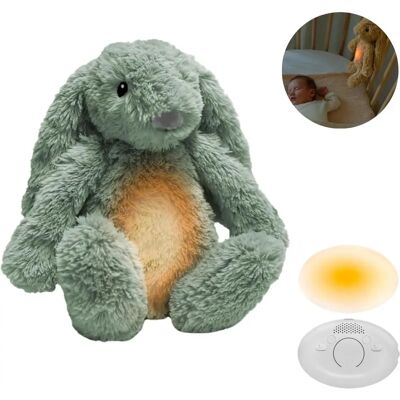 Zazu Groene Konijn Nachtlampje - Knuffel met Slaapgeluiden Zazu Groene Konijn Nachtlampje - Knuffel met Slaapgeluiden