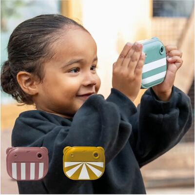 Fotocamera per bambini Zazu Gialla con stampa istantanea - Fotocamera infantile Fotocamera per bambini Zazu Gialla con stampa istantanea - Fotocamera infantile