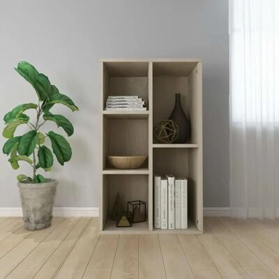 Maison exclusive - étagère en contreplaqué de chêne - 50x25x80cm - Bibliothèque/Buffet - Publicité Maison exclusive - étagère en contreplaqué de chêne - 50x25x80cm - Bibliothèque/Buffet - Publicité