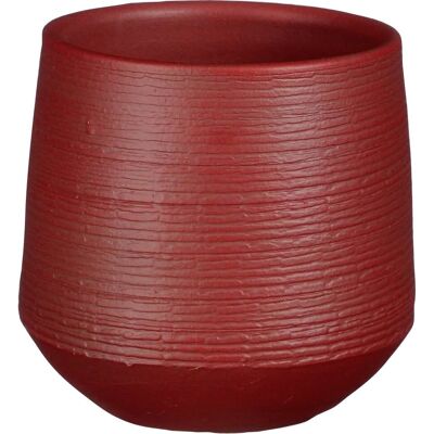 Mica Decorations - Evora - Dunkelrot - Ø16 x 15 cm - Plant pot Mica Decorations - Evora - Dunkelrot - Ø16 x 15 cm - Plant pot