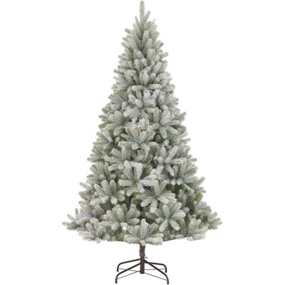 Sapin de Noël Artificiel Nagoya Vert Givré - 210cm - Publicité Sapin de Noël Artificiel Nagoya Vert Givré - 210cm - Publicité