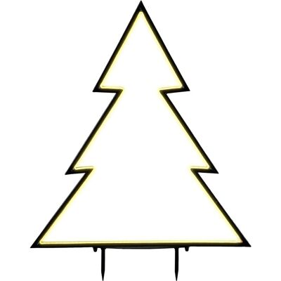 Luca Lighting Garden d'Light Kerstboom Tuinsteker - 90x100cm - Metaal - Zwart Luca Lighting Garden d'Light Kerstboom Tuinsteker - 90x100cm - Metaal - Zwart