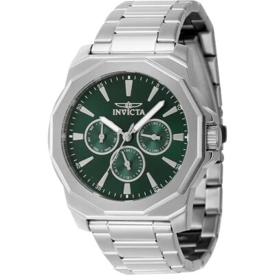 Invicta Speedway 46844 RVS Horloge - Groene Wijzerplaat Invicta Speedway 46844 RVS Horloge - Groene Wijzerplaat
