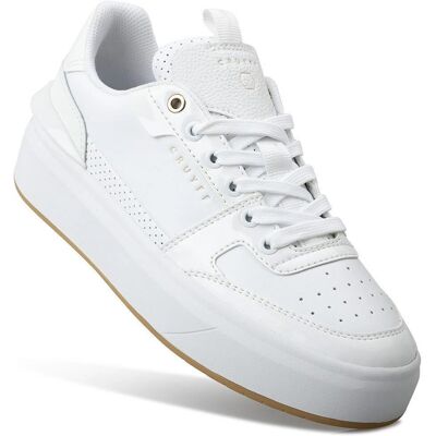 Cruyff Endorsed Tennis Sneakers - Leer & Mesh - Goud Zig-Zag - Casual Sport Cruyff Endorsed Tennis Sneakers - Leer & Mesh - Goud Zig-Zag - Casual Sport