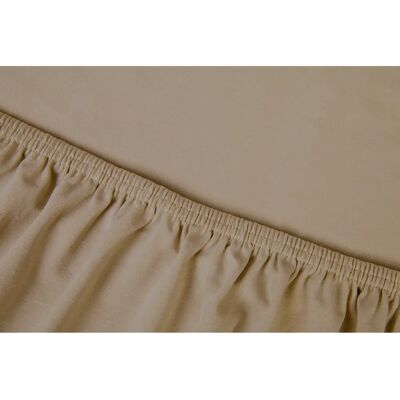 KAYORI Edo Khaki Bio-Baumwolle Spannbettlaken KAYORI Edo Khaki Bio-Baumwolle Spannbettlaken