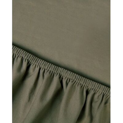 KAYORI - Tara - Grün - 200x220 cm - Spannbettlaken KAYORI - Tara - Grün - 200x220 cm - Spannbettlaken
