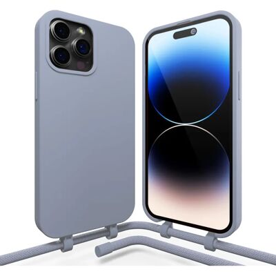 Coverzs - iPhone 15 Pro - Blauw - Koord - Phone case Coverzs - iPhone 15 Pro - Blauw - Koord - Phone case
