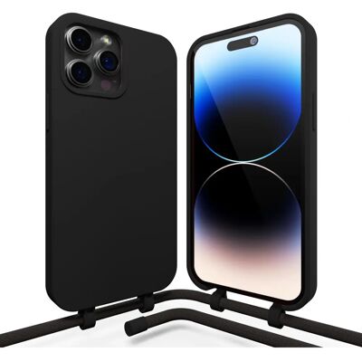 Coverzs - iPhone 15 Pro Max - Zwart - Silicone - Case Coverzs - iPhone 15 Pro Max - Zwart - Silicone - Case