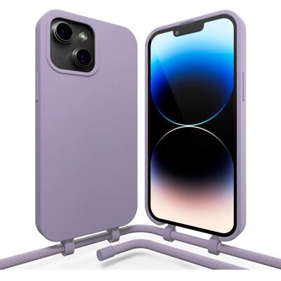 Coverzs - iPhone 15 Plus - Paars - Siliconen - Phone Case Coverzs - iPhone 15 Plus - Paars - Siliconen - Phone Case