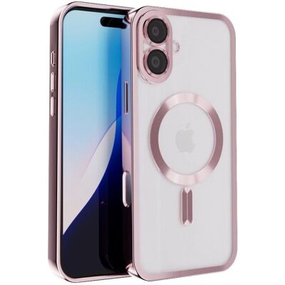 Coverzs - iPhone 16 Plus MagSafe - Roze goud - Case Coverzs - iPhone 16 Plus MagSafe - Roze goud - Case